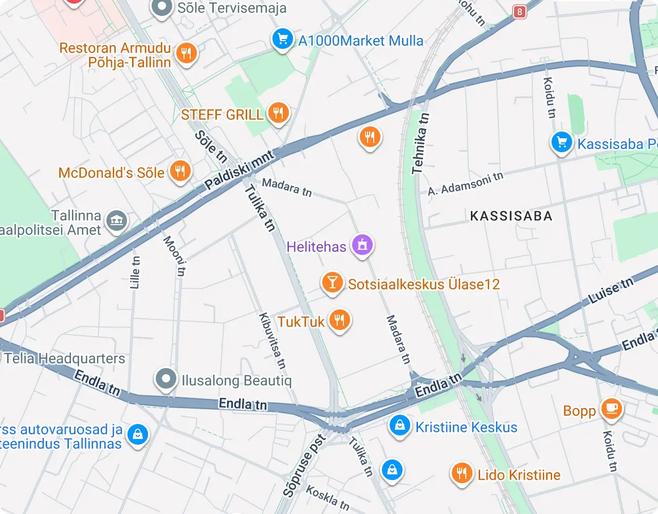 Kristiine Autorent location on the map