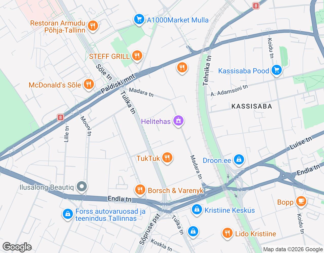 Kristiine Autorent location on the map